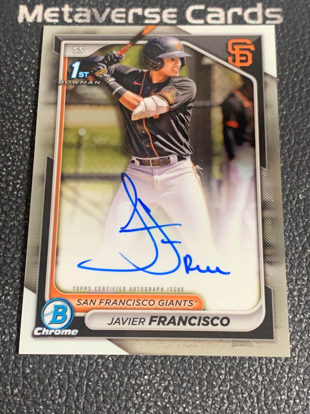 2024 Bowman Chrome Javier Francisco 1st Prospect Auto Giants