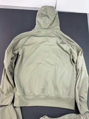 NIKE Sportswear Air Max Poly Fleece felpa con cappuccio e joggers vestito taglia media verde - Foto 13 di 23