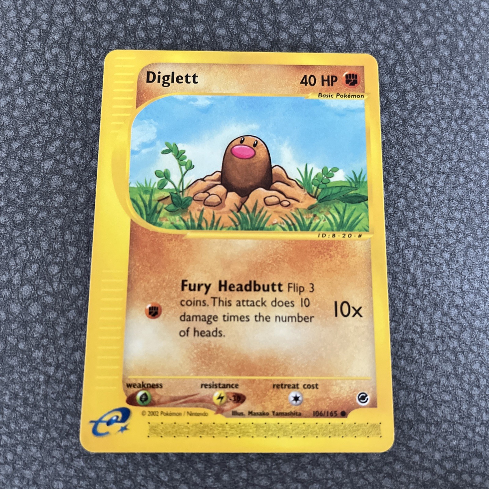 Pokemon Card Diglett 106/165 Expedition Base Set Vintage NM-Mint