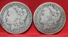 1900 Morgan Silver Dollar $1 Coin Lot of 2 Circulated 90% Silver US