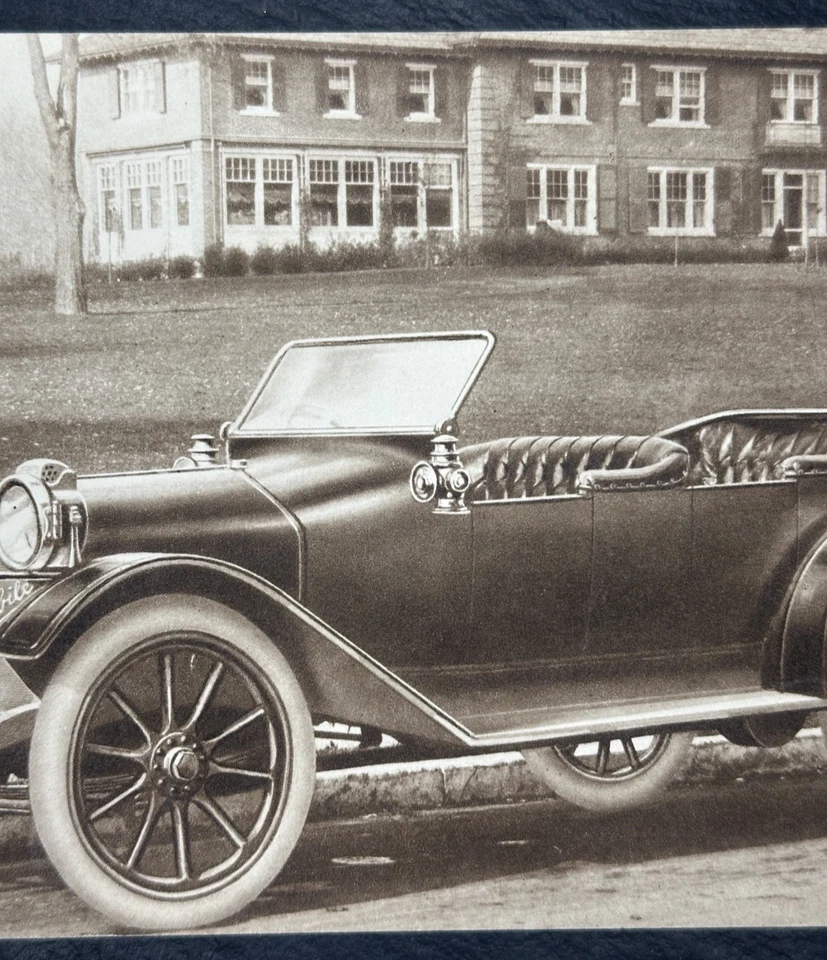 RARE ~1911 HUPMOBILE 5 PASSENGER TOURING CAR INFO PACKET, IMAGE CARD FP393 - Image 4 of 4