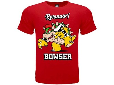 BOWSER T-Shirt MARIO BROS Kart Nintendo Original Shirt OFFIZIELL Kind