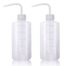 Squeeze Bottles 2 Pack 500ml Heavy Duty Squirt Wash Bottle Cleaning Plant, Clear