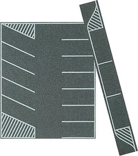 Busch Parking Lot - 4-3/4 x 4'' 12 x 10cm - N Scale Model Railroad Road