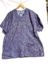 Halloween Spiders  Webs Nurses Scrubs pockets large 