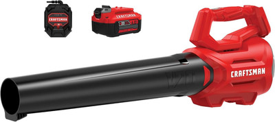 CRAFTSMAN V20 Cordless Axial Leaf Blower Kit, Includes 4.0 Ah Battery and Charge