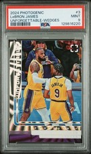 2024 PANINI PHOTOGENIC UNFORGETTABLE WEDGES #3 LEBRON JAMES 36/49 PSA 9