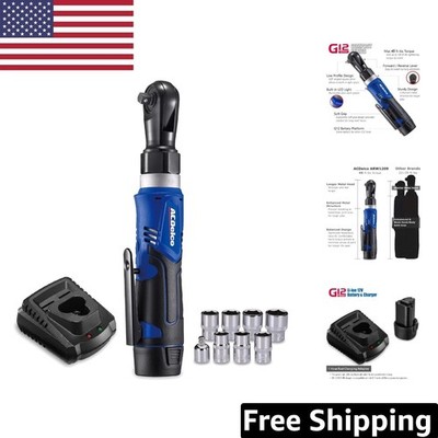G12 Series 12V Cordless Ratchet Wrench Kit - 45 ft-lbs Torque & Battery Included