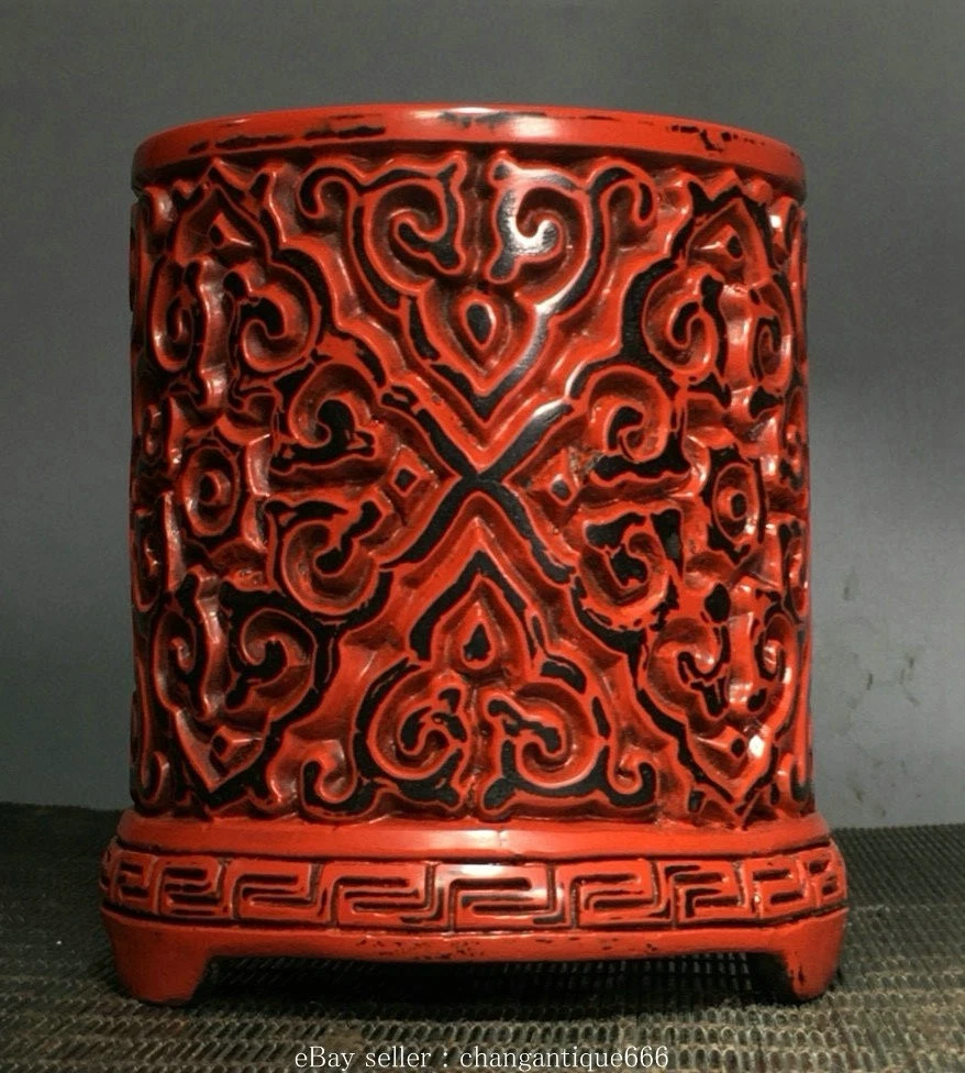 木制红色中国古董花瓶| eBay