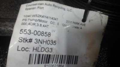 Power Steering Pump Fits 96-05 BONNEVILLE 103631864