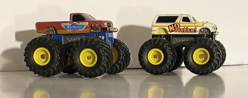 PAAR 1990 Galoob Micro Machines "Tuff Trax" Monstertrucks (MM & kein Problem)