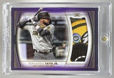 Fernando Tatis Jr 2021 Topps Definitive #DJR-FT Purple Jumbo GU Logo Patch /5
