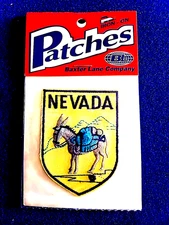 Nevada Donkey Mule Vintage Travel Souvenir Patch - Brand New - Free Shipping!