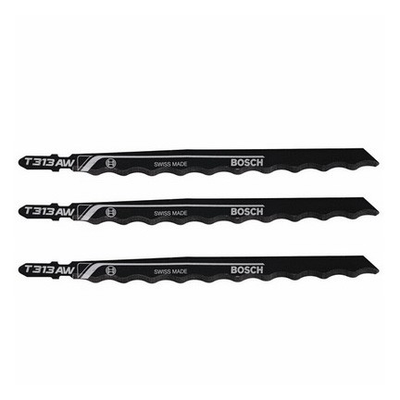 #ad Bosch 3 Pack of 6 Inch Edge for Soft Materials Jig Saw Blades T313AW3 $18.99