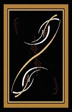 Home Dynamix Zone 806-502 Black Area Rug - 3' 7" x 5' 3"