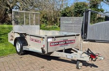 BRIAN JAMES CAR TRAILER PLANT MACHINE DIGGER MOWER BUILDER QUAD FARM 8 X 4 RAMP
