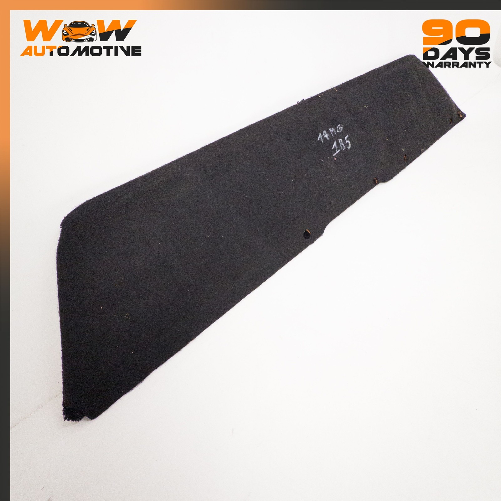 06-16 ASTON MARTIN V8 VANTAGE TRUNK COMPARTMENT CARGO COVER PANEL TRIM BLACK OEM