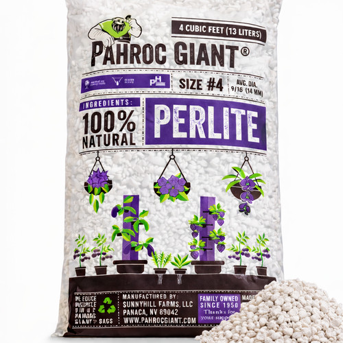 Pahroc Giant Expanded Perlite - Highest Quality Perlite - 4 CF - #4 Super Coarse