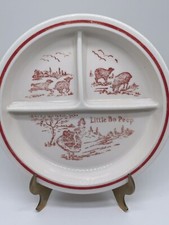 Little Bo Peep child  s dish vintage 7.5  