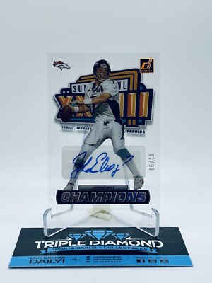 2022 Panini Clearly Donruss #CC-10 John Elway Champions Autograph