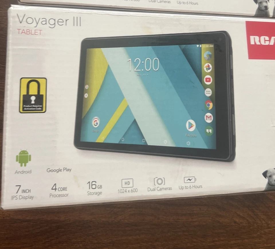 RCA Voyager Pro RCT6773W42KC 16GB, Wi-Fi, 7in - BRAND NEW NEVER BEEN TOUCHED - Image 2 of 3