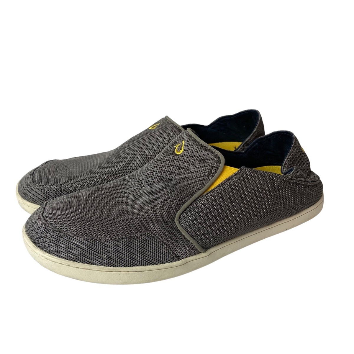 Olukai Nohea Mesh Loafers Sneakers Shoes Men\'s Size 11 Gray Casual Slip On Olukai Olukai NOHEA Mesh Slip On Shoes 11 Gray Loafers  main image 2