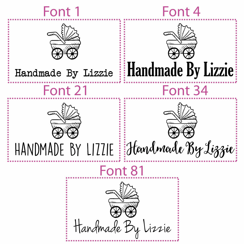 Personalised Handmade By Laser Rubber Mini Stamps - 42 Designs - 5 Fonts - Picture 44 of 47