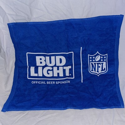 Bud Light Blue Bar Hand Towel 4 Count