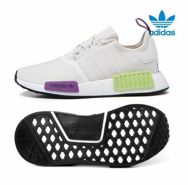 purple and white nmd r1