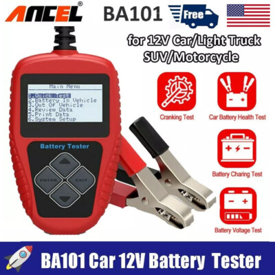 ANCEL BA101 Car Auto Load Battery Tester Tool Digital Analyzer 12V 100-2000 CCA