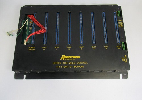 Robotron 419 0 0447 01 7 Slot Weld Control Backplane Board USED EBay