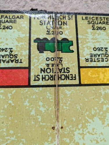 VINTAGE MONOPOLY WW2 1940s WAR TIME PACK - CARD PIECES, WOODEN BUILDINGS 453689 - Picture 4 of 12