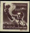 1947 TUC,CGM Worker Congress,Airplane Lockheed Electra,Torch,Romania,Mi.1041,MNH