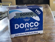 Dorco barber Shaving Razor Blades Pre Cut Single Edge compatible with Leaf Twig