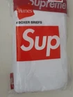 FW24 Supreme Hanes white boxer briefs (4 pack) size XL New unopened Underwear