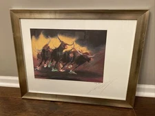 Stock Market Or Crypto Bull Run Signed Print Jeff Leedy