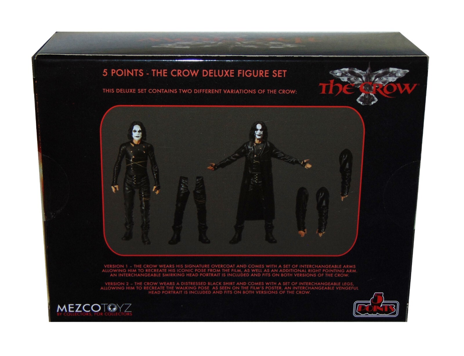 Mezco 5 Points THE CROW DELUXE FIGURE SET