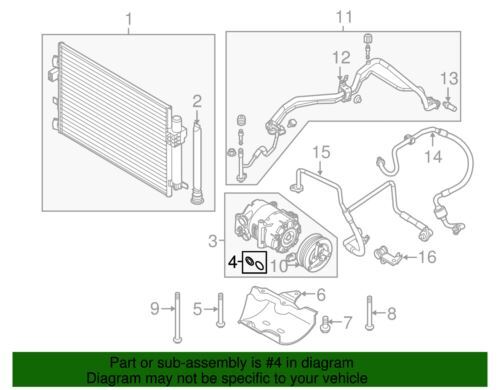 O-ring de compresor para Ford (N/P W712634-S300)