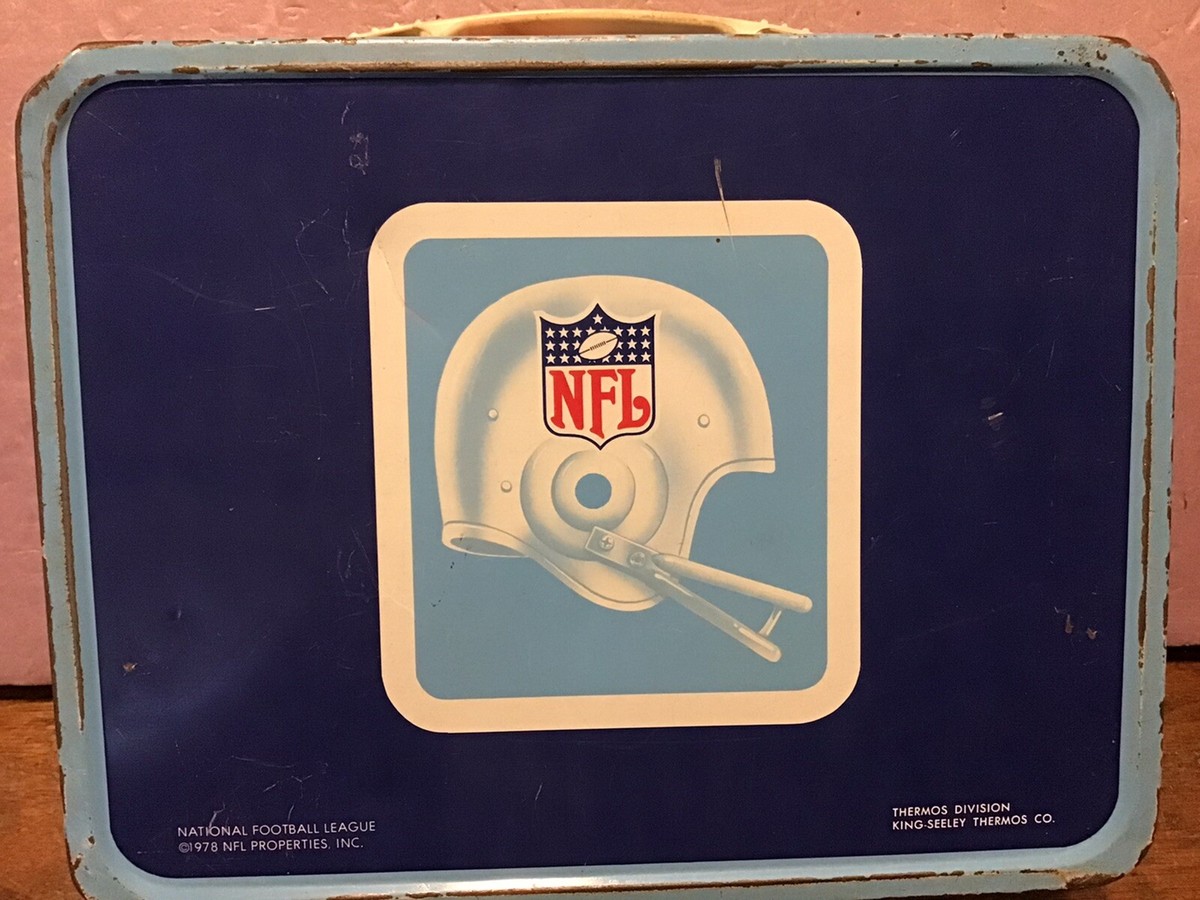 VINTAGE 1978 NFL Metal Lunchbox (AFC NFC FOOTBALL) No Thermos | eBay