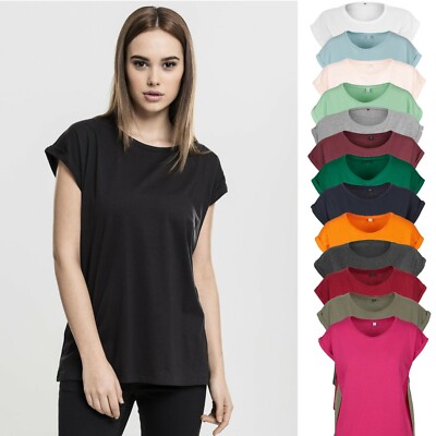 Damen T-Shirt umgeschlagene Ärmel / lang geschnitten Übergröße XS - 5XL (BBY021)