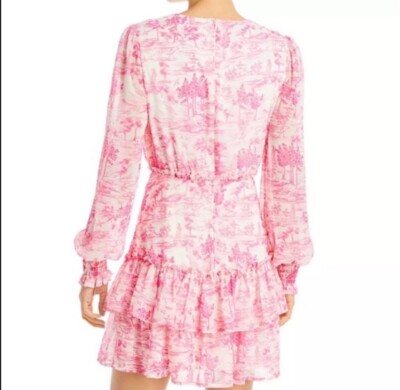 Aqua Dresses | Aqua Pink and White Floral Dress | Color: Pink/White | Size: Xs | Sarahkezra's Closet