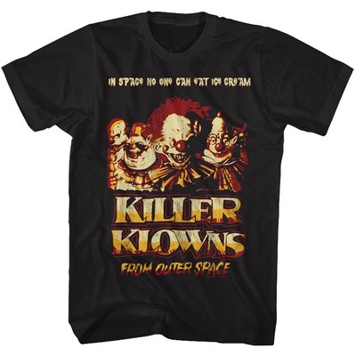 Killer Klowns from Outer Space No One Can Eat Ice Cream Black Shirts