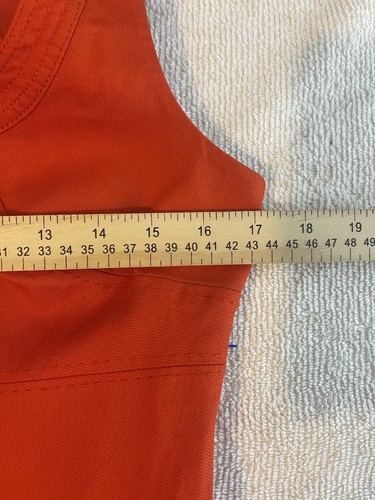 Tory Burch Leena Sleeveless Orange Lined Sheath Dress Side Zip Pockets Size 4 - Picture 11 of 14