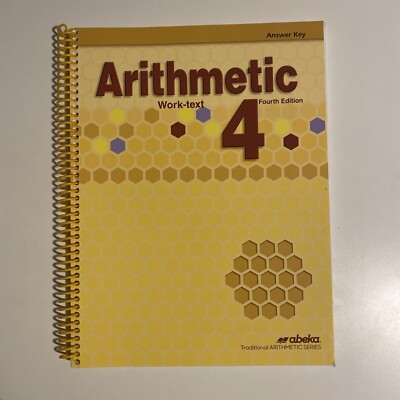Abeka Arithmetic 4 Work-text Answer Key 4th Edition
