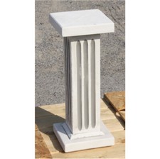 ECKIGE S&Auml;ULE MODERN STEINGUSS FROSTFEST STEINFIGUR SOCKEL PODEST NEU JA-057