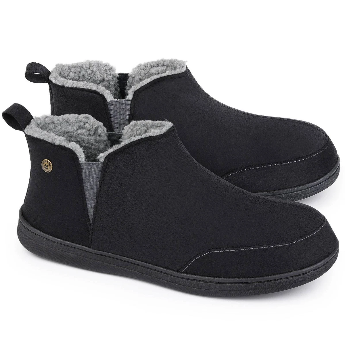 Mens moccasin hotsell boot slippers
