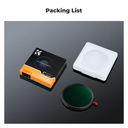 K&F Concept Lens Filter 3 in 1 ND2-32 CPL Black Mist Diffusion 1/4 67mm 82mm - Picture 10 of 19