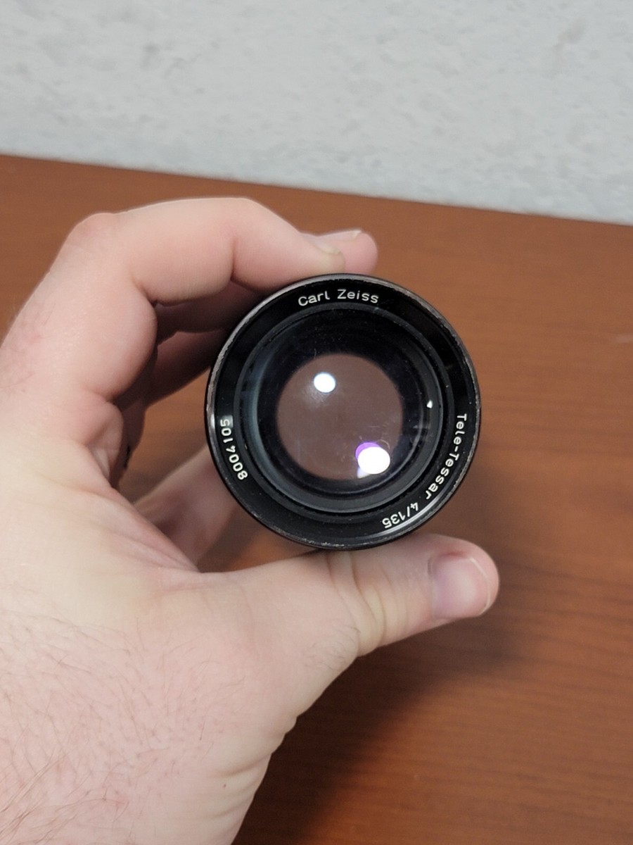 Vintage CARL ZEISS Tele-Tessar Lens 4/135 for Rollei (West Germany