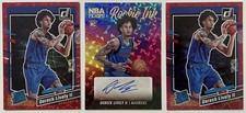 Derek Lively 2023-24 NBA Hoops Hyper Gold Auto International Red Rated Rookie 3