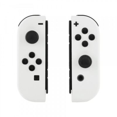 Custom Soft Touch White Shell Button for Nintendo JoyCon & Switch OLED Joy con